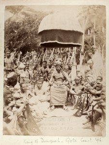 Koning van Dunquah, Goudkust, Ghana, 1896 door T. McKenzie